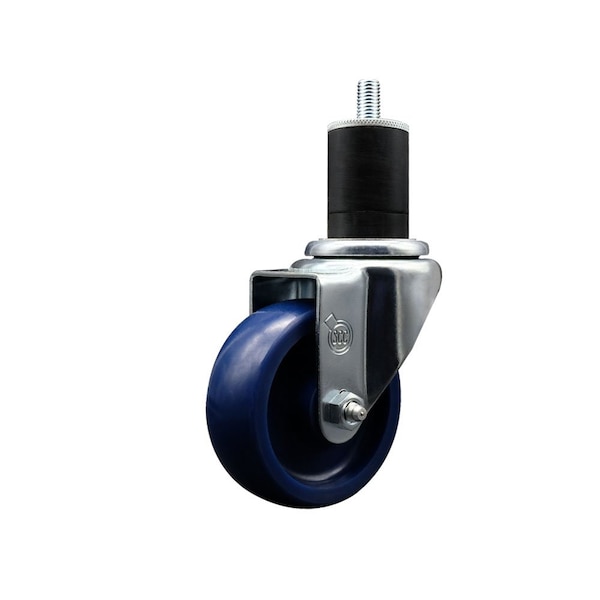 3.5'' Solid Poly Wheel Swivel 1-3/4'' Expanding Stem Caster